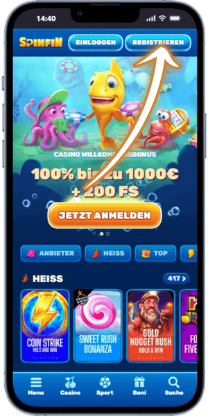 Konto im Casino öffnen